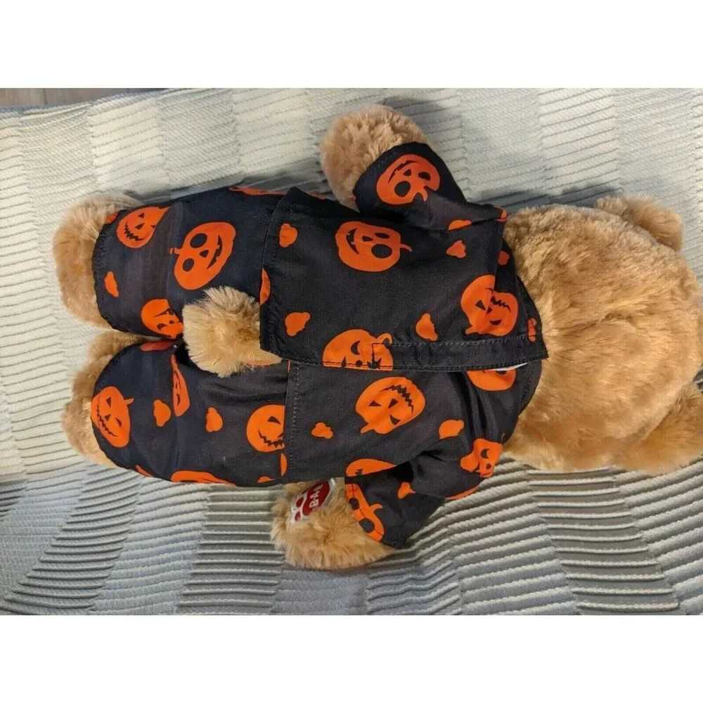 Build A Bear BAB with Rare Halloween Pumpkin Pajamas Outfit